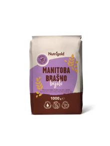 Nutrigold Manitoba - Weizenmehl in Papierverpackung von 1000g Vorderseite