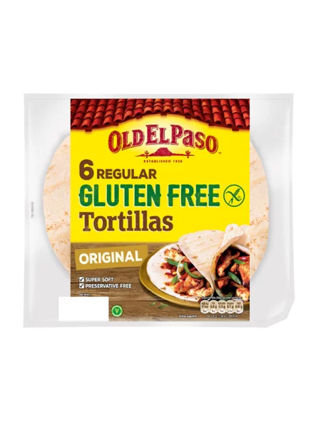 Old El Paso Glutenfreie Tortillas 6 Stück in einer 216g Packung