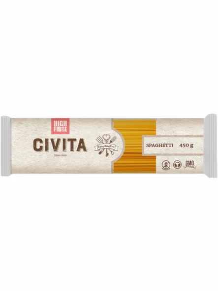 Pasta mit Maismehl und Ballaststoffen – Spaghetti glutenfrei 450g Civita