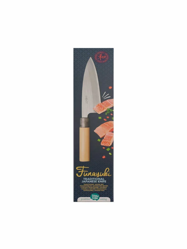Terrasana Japanisches Messer für Fisch und Fleisch Funayuki von 13 inch
