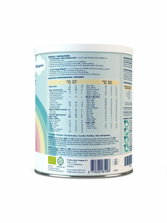 Pure Goat Bio Anfangsmilch 1 aus Ziegenmilch (von Geburt an) in einer 400g Verpackung