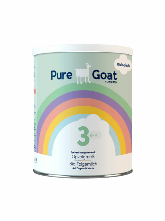 Pure Goat Bio Folgemilch 3 aus Ziegenmilch (ab dem 10. Monat) in einer 800g Verpackung