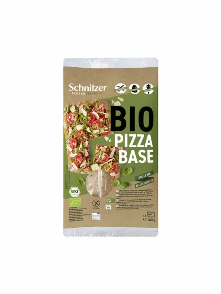 Schnitzer Bio Pizzabase glutenfrei in einer 140g Packung