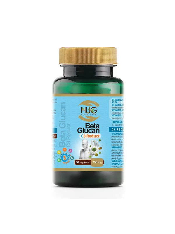 Beta-Glucane  & C3 Reduct-Kapseln 60 x 756mg – Hug your life