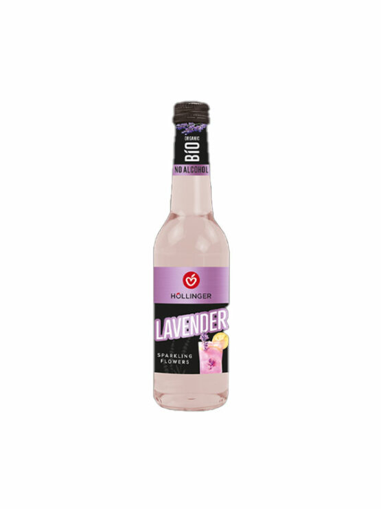 Hollinger Erfrischendes Getränk mit Kohlensäure Lavendel in der Bio 330ml Flasche