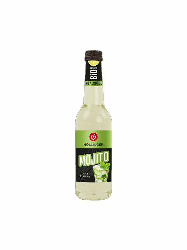 Hollinger Erfrischendes Getränk mit Kohlensäure Mojito – Bio in einer 330ml Flasche