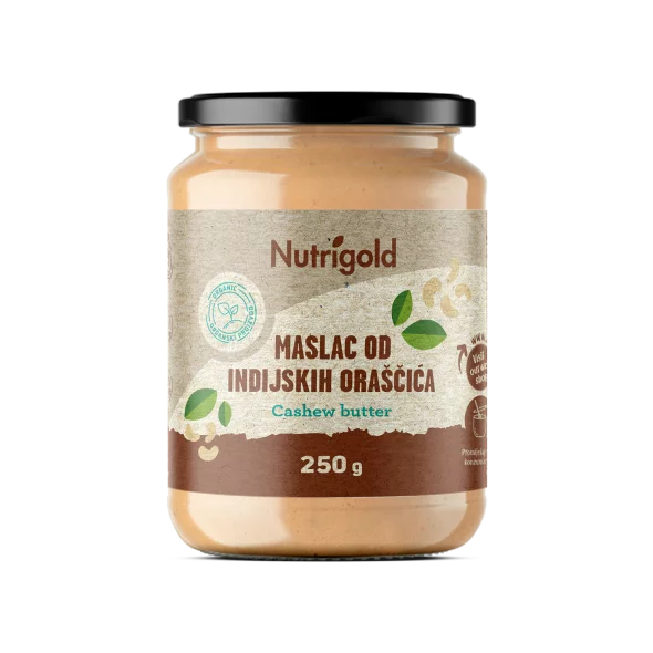 Cashew Butter 100% Rein – Bio 250g Nutrigold