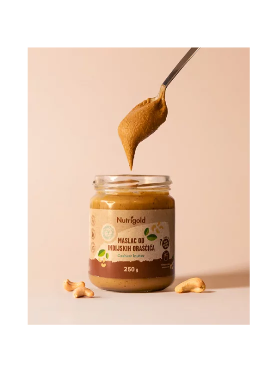 Nutrigold Maslac od indijskih oraščića 100% čisti u staklenoj ambalaži 250g