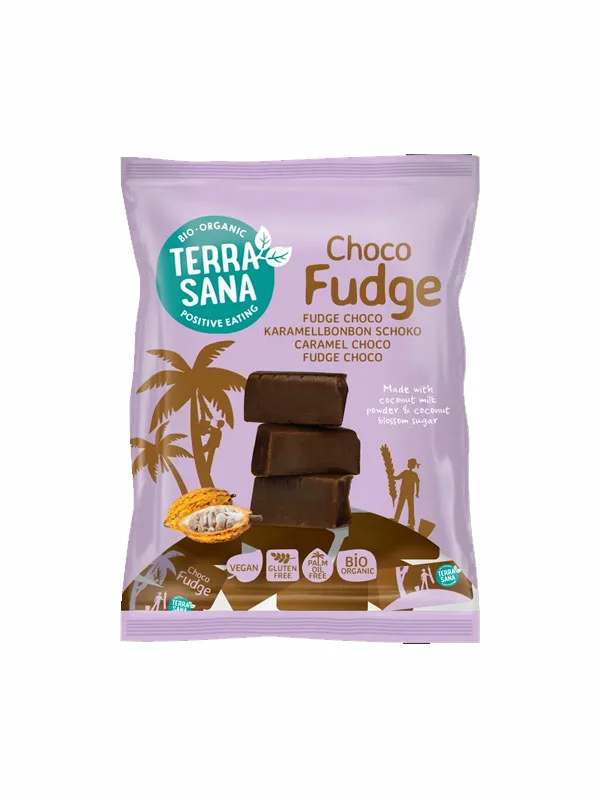 Vegane Fudge-Schokolade – glutenfrei – Bio 150g Terrasana