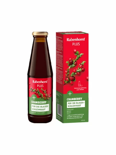 Cranberry-Saft PLUS – 450ml Rabenhorst