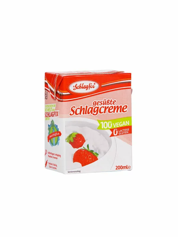 Naturmind Vegane Schlagsahne – 15% Pflanzenfette in einer 200ml Packung