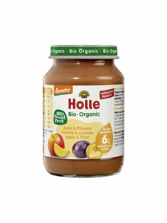 Holle Apfel-Pflaumenbrei (ab dem 6. Monat) – Bio in einer 190g Packung