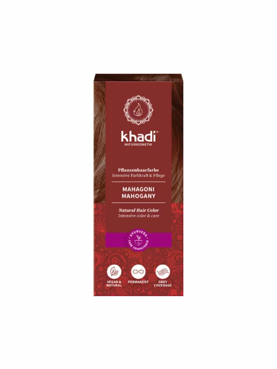Khadi Pflanzliche Haarfarbe Mahagoni in der 100g Packung