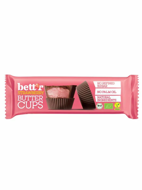 Pralinen mit Erdbeercreme – Bio 39g Bett'r