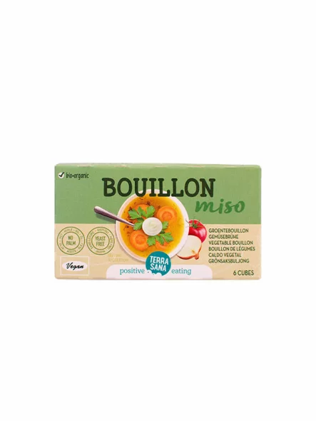 Terrasana Gemüsebrühe Miso 6 Würfel – Bio in einer 64g Packung