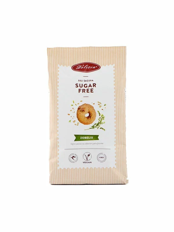 Delicia Zobelix Kekse ohne Zuckerzusatz in einer 200g Packung