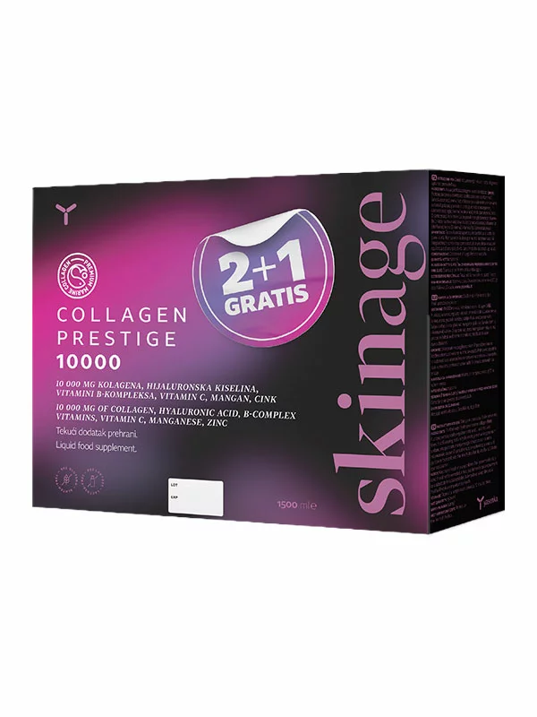 Yasenka Skinage Kollagen Prestige Nahrungsergänzung 2+1 gratis mit 3x500ml in der Packung