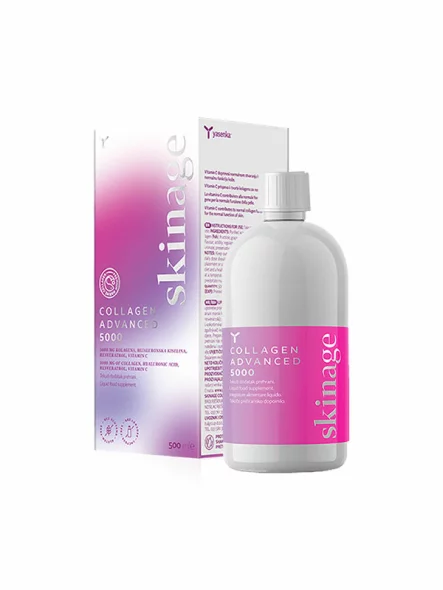 Yasenka Skinage Collagen Advanced 5000mg Orange in der 500ml Packung