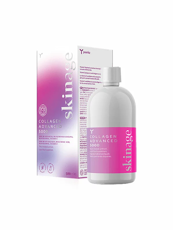 Yasenka Skinage Collagen Advanced 5000mg Orange in der 500ml Packung