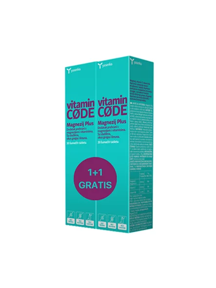 Magnesium PLUS Brausetabletten 1+1 gratis Grapefruit & Zitrone – 20 Stück Yasenka