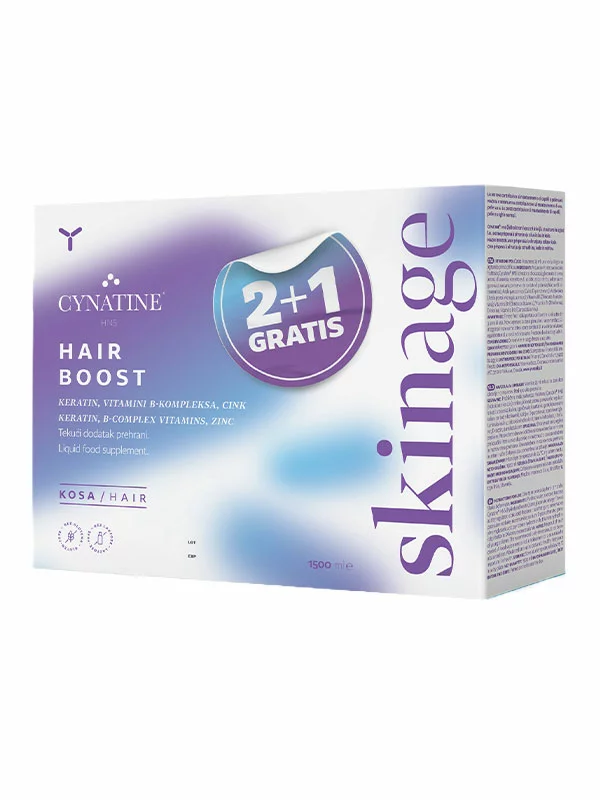 Yasenka Skinage Hair Boost Nahrungsergänzung 2+1 gratis Orange in einer 500ml Packung