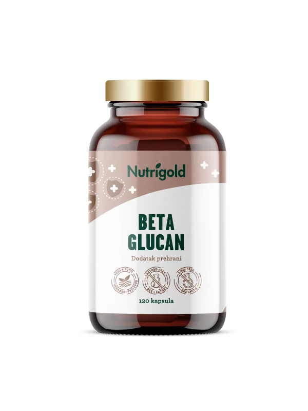 Nutrigold Beta-Glucan 350mg mit 120 Kapseln in der Packung