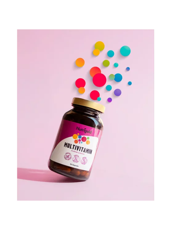 Nutrigold Multivitamin 527mg mit 60 Kapseln in der Packung