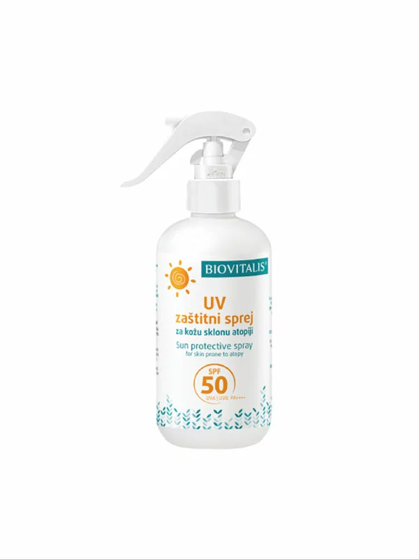 UV-Schutzspray für zu Neurodermitis neigende Haut LSF 50 – 250ml Biovitalis