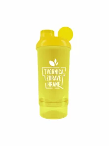Smart Shaker mit Zusatzbehälter – Gelb mit einem Volumen von 500ml