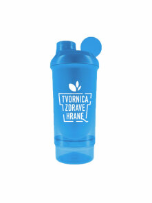 Smart Shaker mit Zusatzbehälter – Blau mit einem Volumen von 500ml