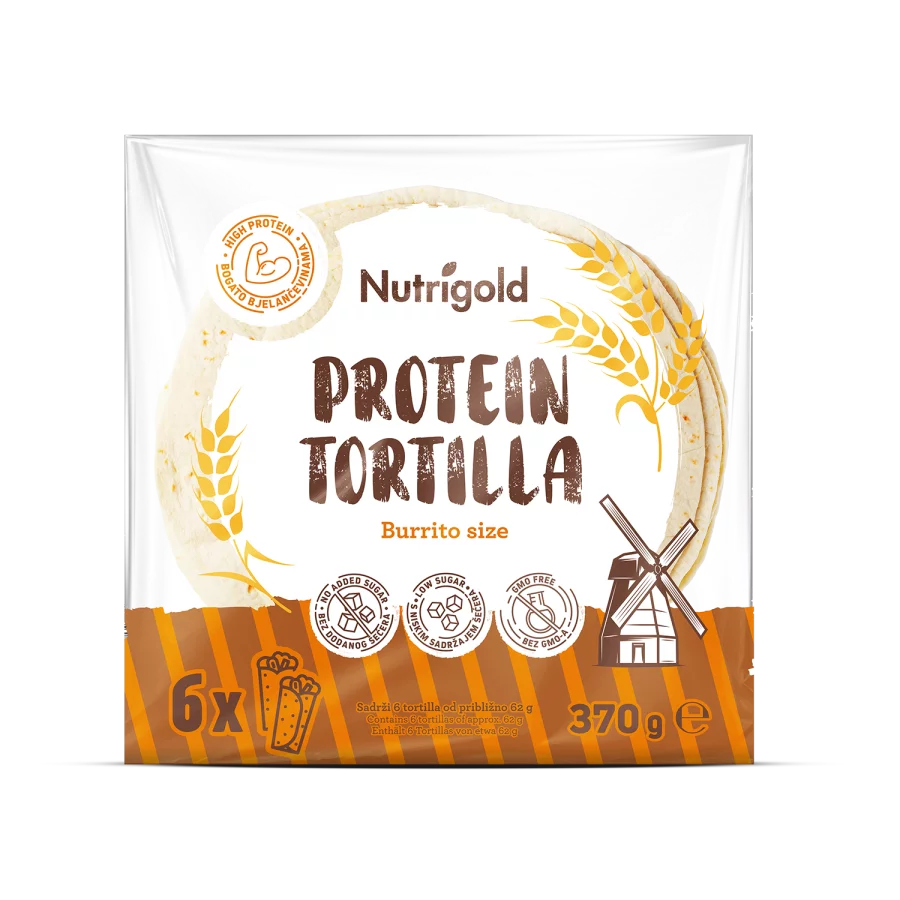 Nutrigold Protein-Tortilla in einer 370g Packung