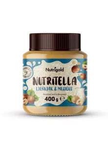Nutrigold Nutritella Aufstrich mit Milch & Haselnüssen – Bio im 400g Glass