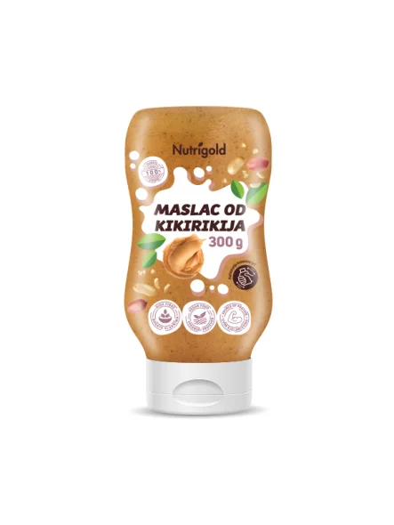 Nutrigold Erdnussbutter Squeeze in einer 300g Packung