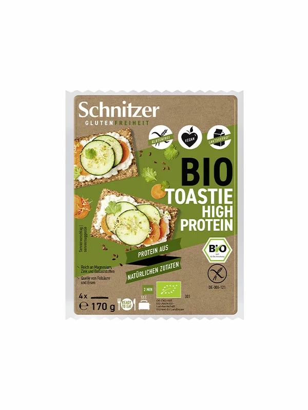 High Protein Toastie Glutenfrei – Bio 170g Schnitzer