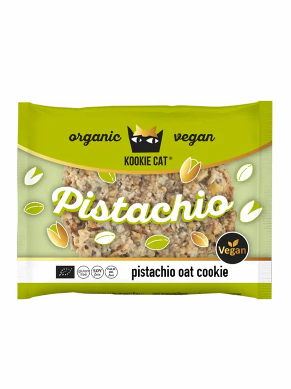 Keks mit Pistazien & Haferflocken Glutenfrei – Bio 50g Kookie Cat