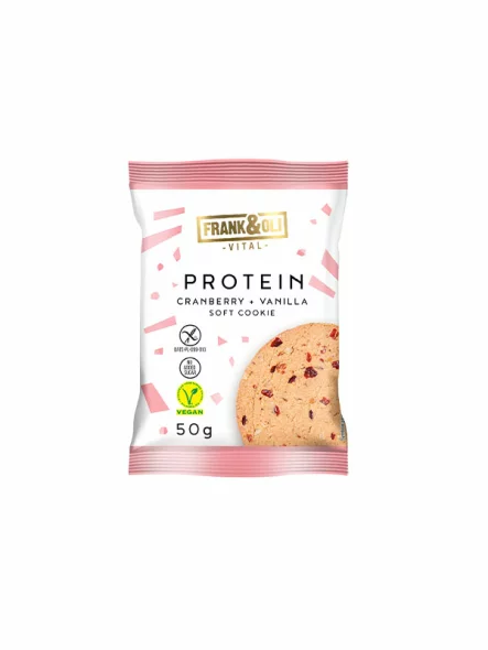 Protein-Keks Cranberry & Vanille – ohne Zuckerzusatz – 50g Frank&Oli