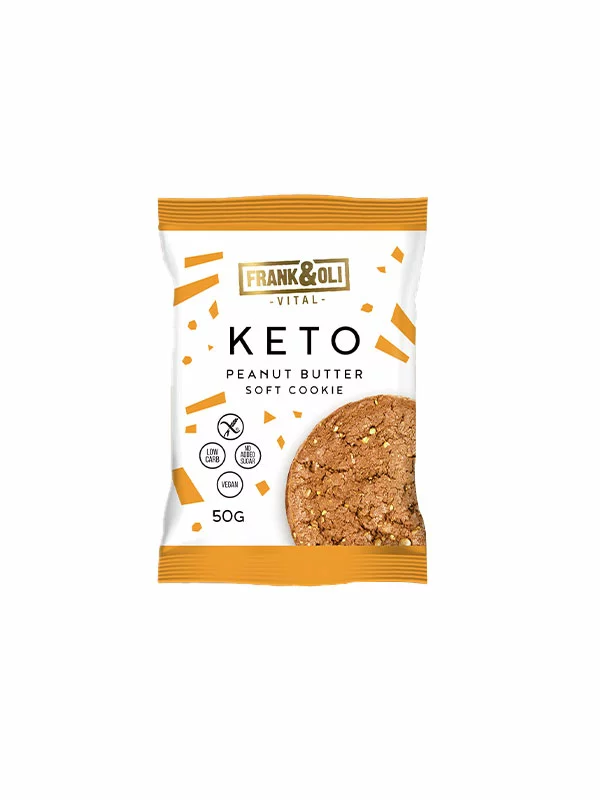 Veganer KETO-Keks Erdnuss – ohne Zuckerzusatz – 50g Frank&Oli