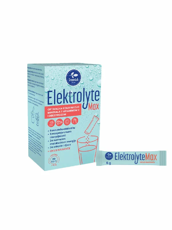 Green lab Elektrolyte Max Getränk mit Elektrolyten & Vitamin C – 20x6g