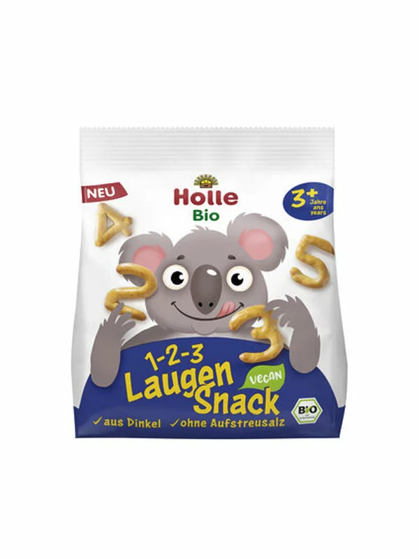 Holle 1-2-3 Laugen Snack (ab 3 Jahren) – Bio in einer 80g Packung