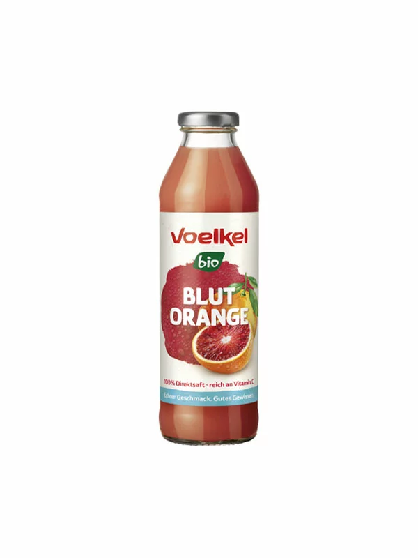 Voelkel Blutorangensaft 100% Direktsaft – Biologisch in einer 500ml Flasche