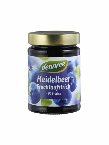 Fruchtaufstrich Heidelbeere – Biologisch 340g dennree