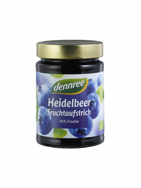 Fruchtaufstrich Heidelbeere – Biologisch 340g dennree