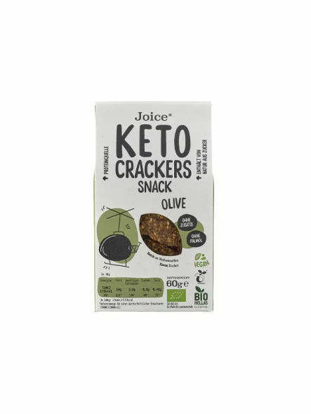 Knusprige KETO Cracker Olive – Bio 60g JFOODS SA