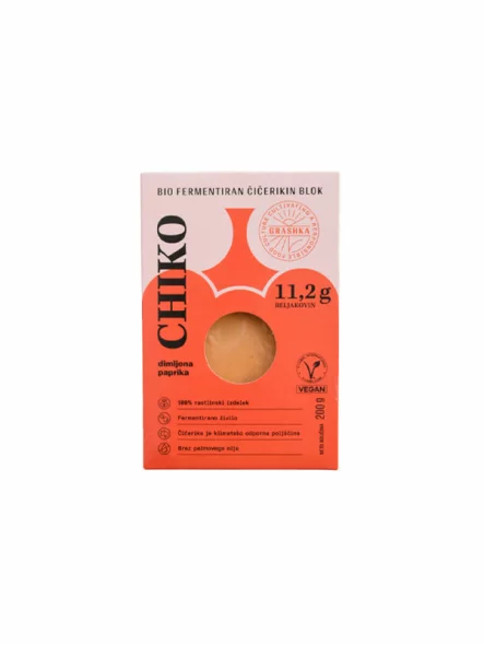 Grashka Kichererbsen-Schnitzel Chiko – Geräucherte Paprika – Bio in der 200g Packung