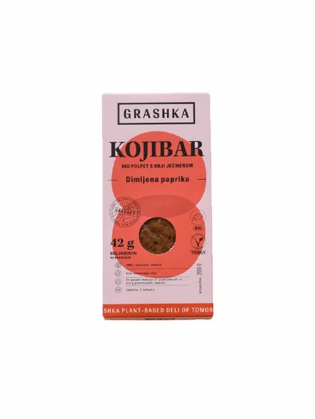 Grashka Vegane Burger aus Gerste & geräucherter Paprika – Bio in einer 200g Packung