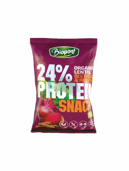 Protein-Linsenflips Rote Bete & Pfeffer Glutenfrei – Bio 200g Biopont