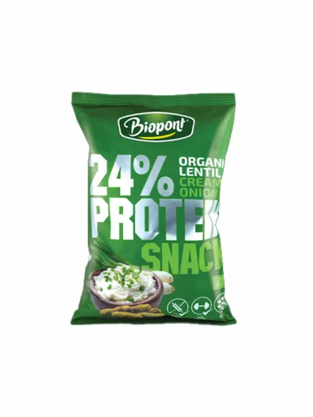 Protein-Linsenflips Zwiebel & Joghurt Glutenfrei – Bio 200g Biopont