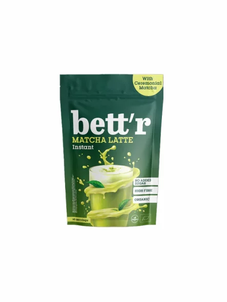 Bett'r Instant Matcha Latte – Bio in einer 40g Packung