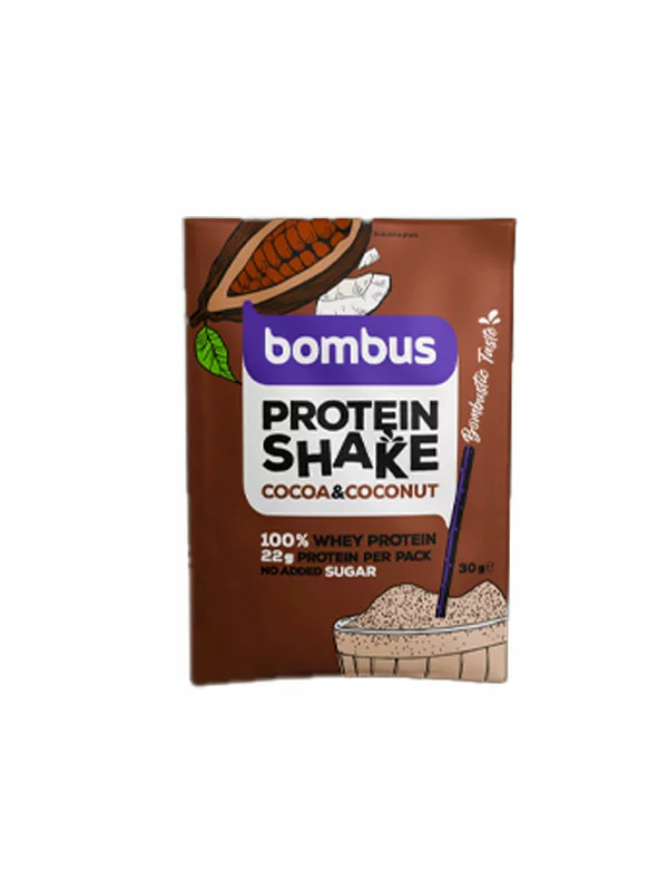 Bombus Protein Shake Kakao & Kokosnuss in einer 30g Packung