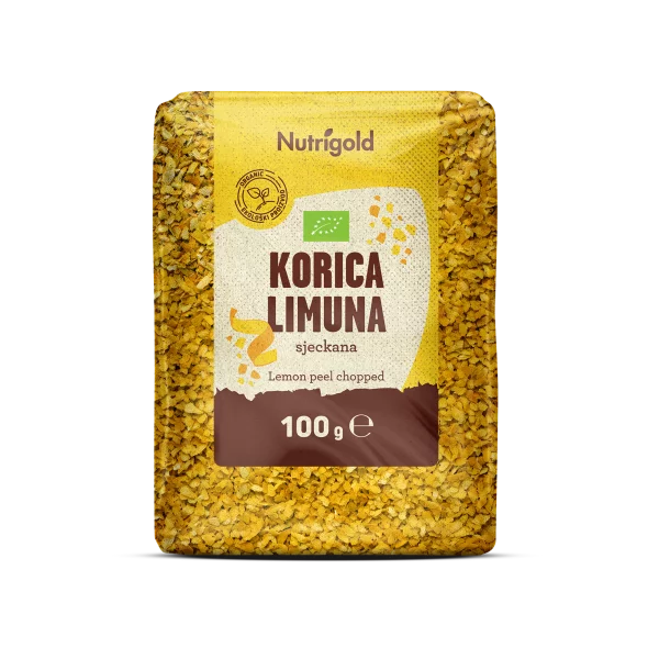 Zitronenschale geschnitten – Bio 100g Nutrigold